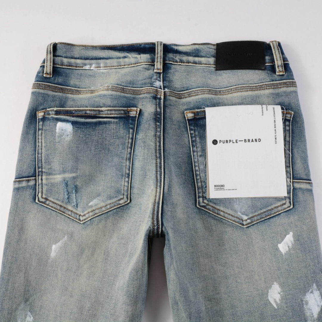 Ripped Paint Jeans