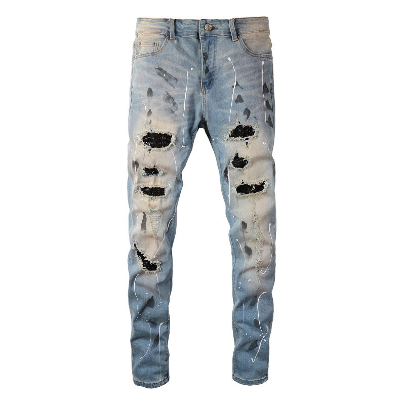Diamonds Blue Jeans