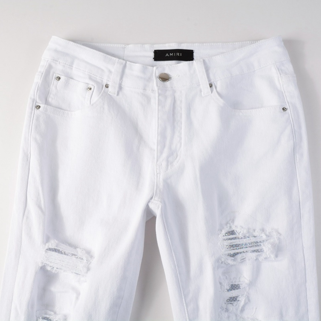 White Ripped Jeans