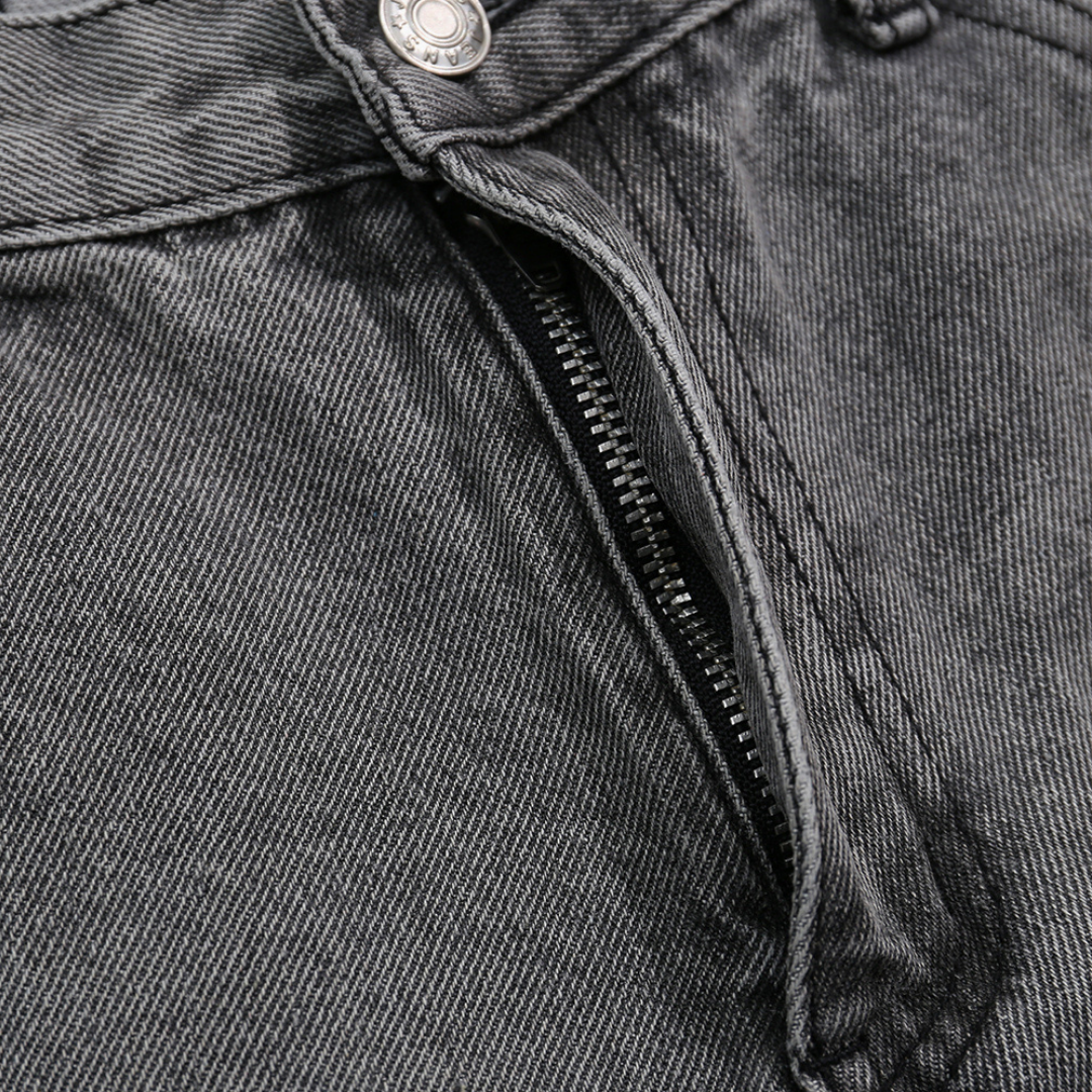 Flare Paint Grey Jeans