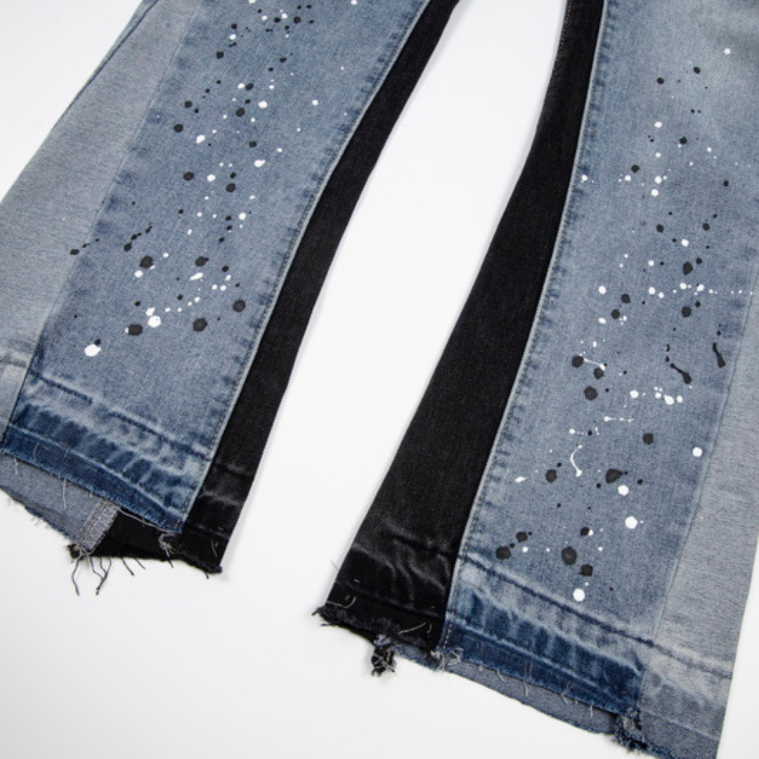Flared Ripped Jeans