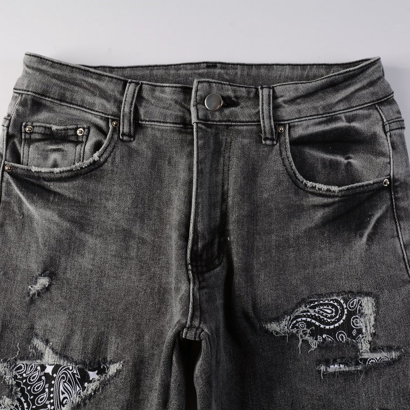Black Bandana Jeans