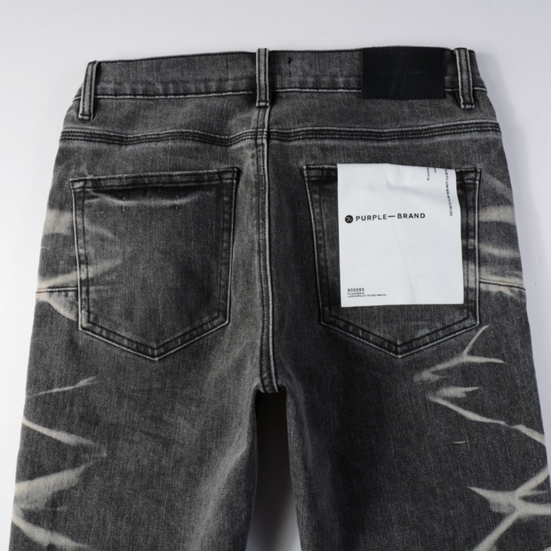 Gradient Grey Ripped Jeans