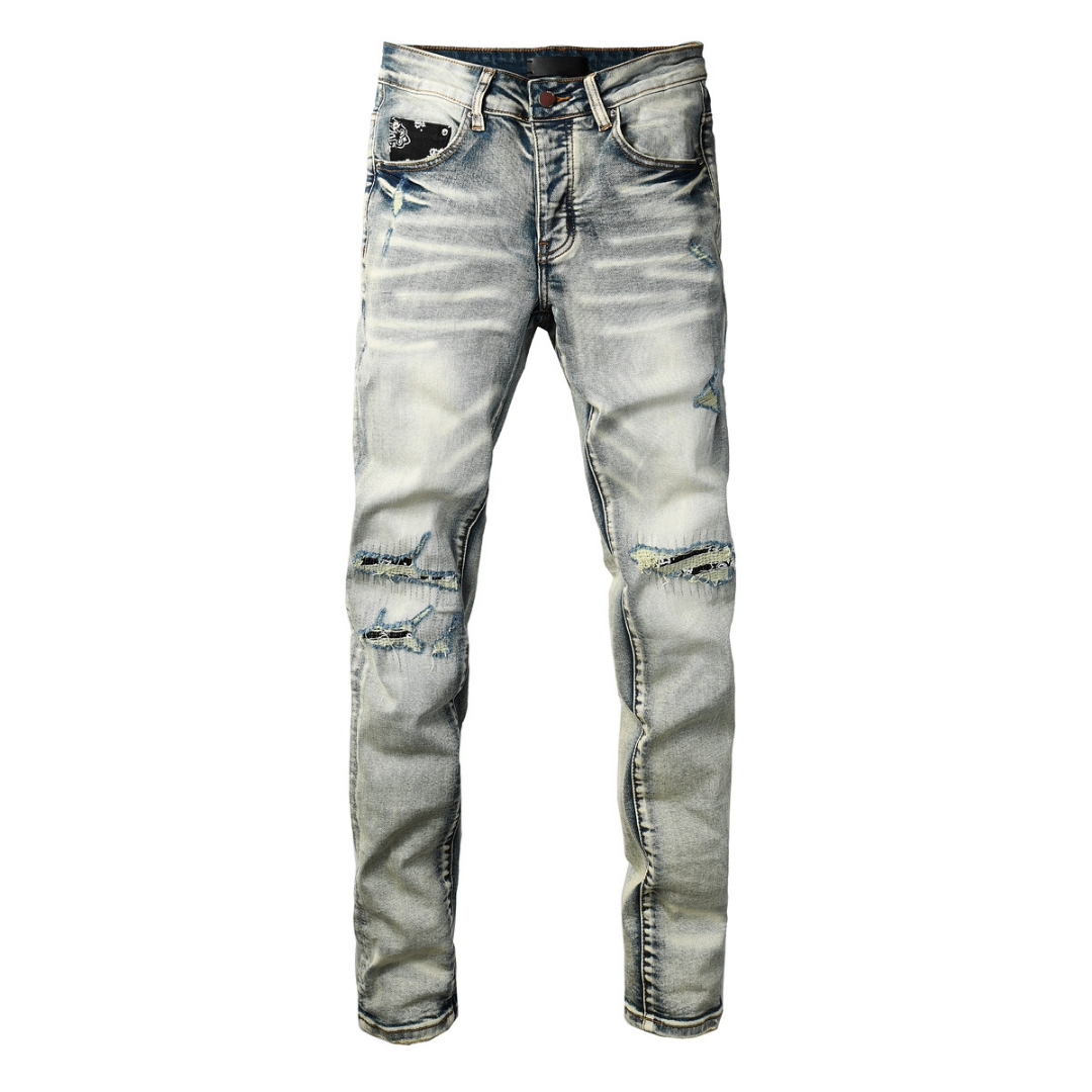 Grey Distressed Jeans