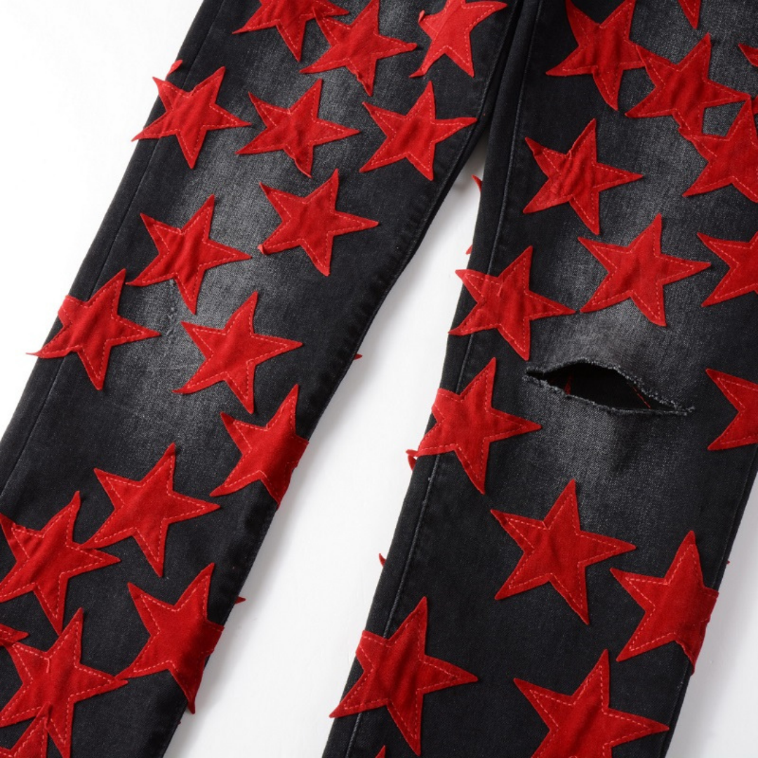 Red Star Patch Jeans