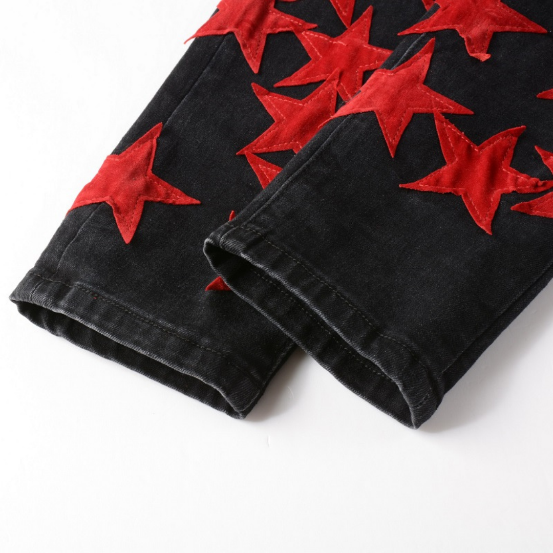 Red Star Patch Jeans