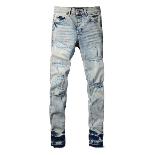 Light Blue Patch Jeans