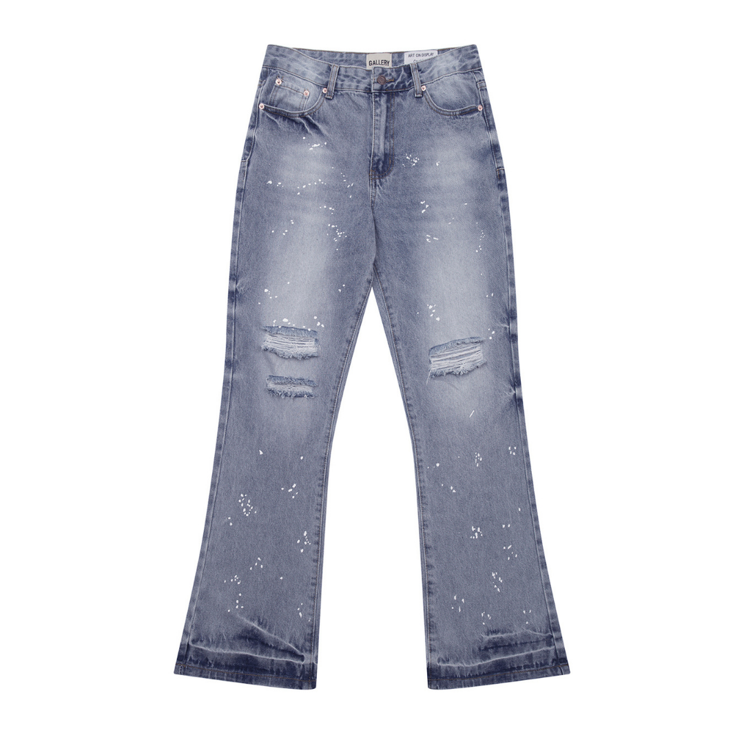Flare Paint Gradient Jeans