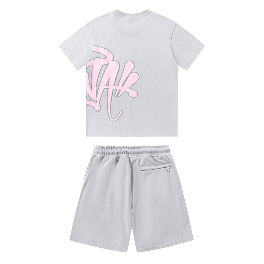 Syna Grey Pink Short set