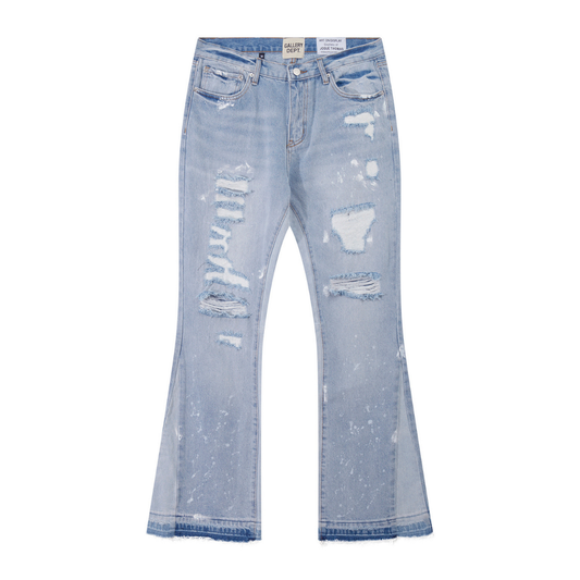 Flared Paint Jeans