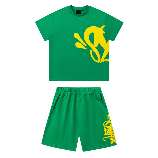 Syna Green Yellow Short set