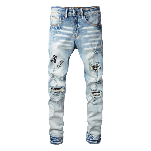 Blue Distressed Jeans