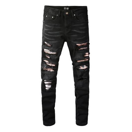 Black Patch Jeans