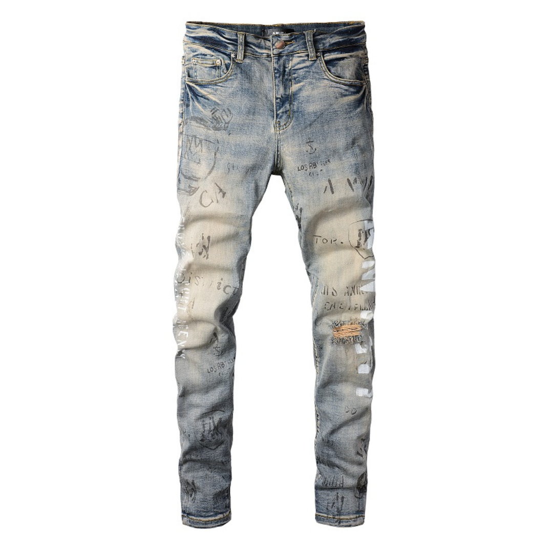 Gradient Light Blue Jeans