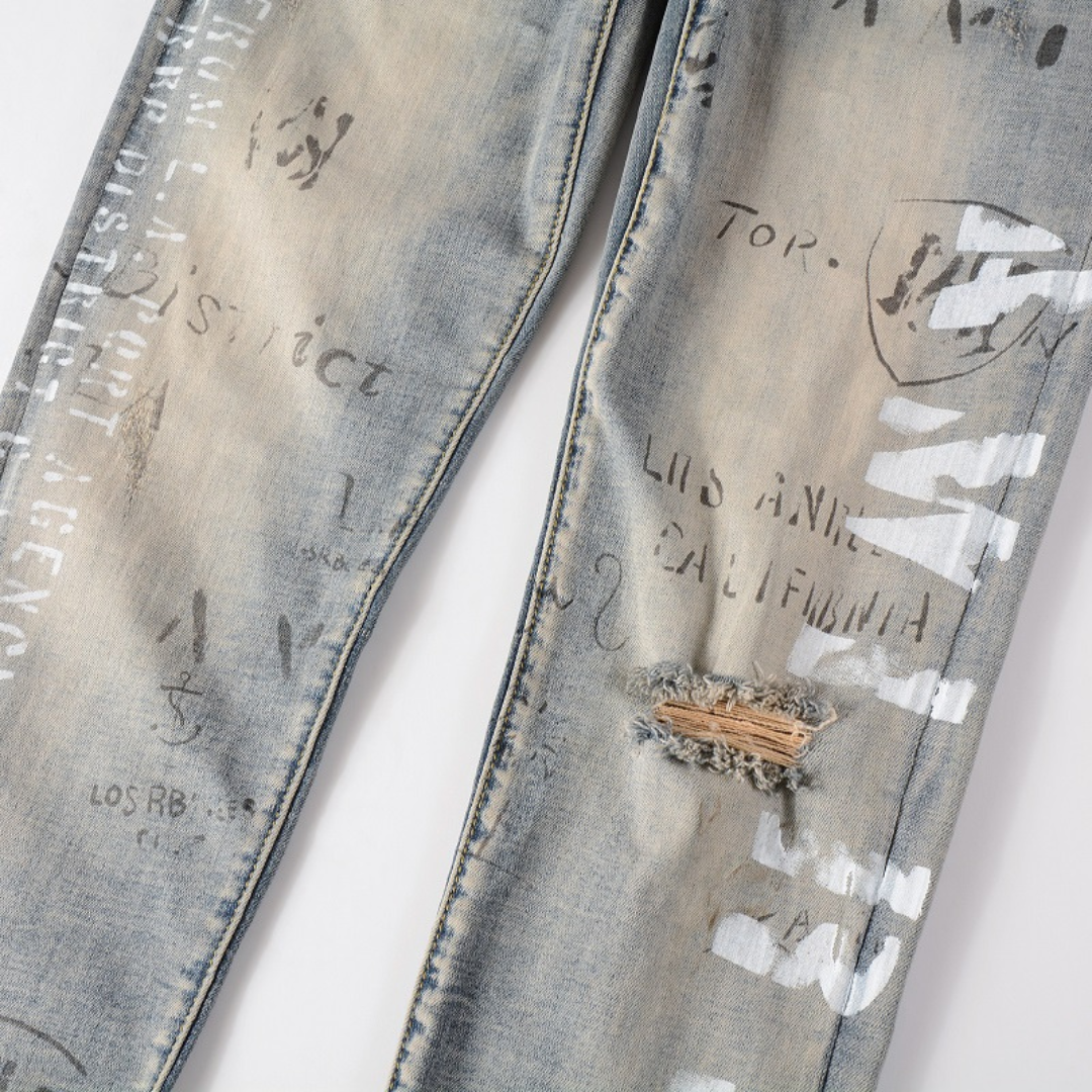 Gradient Light Blue Jeans