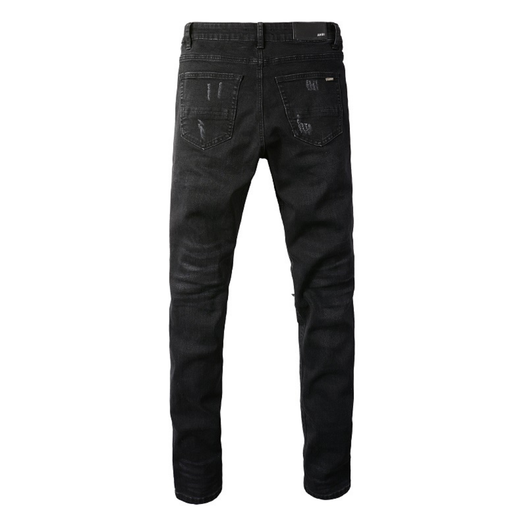Black Patch Logo Jeans