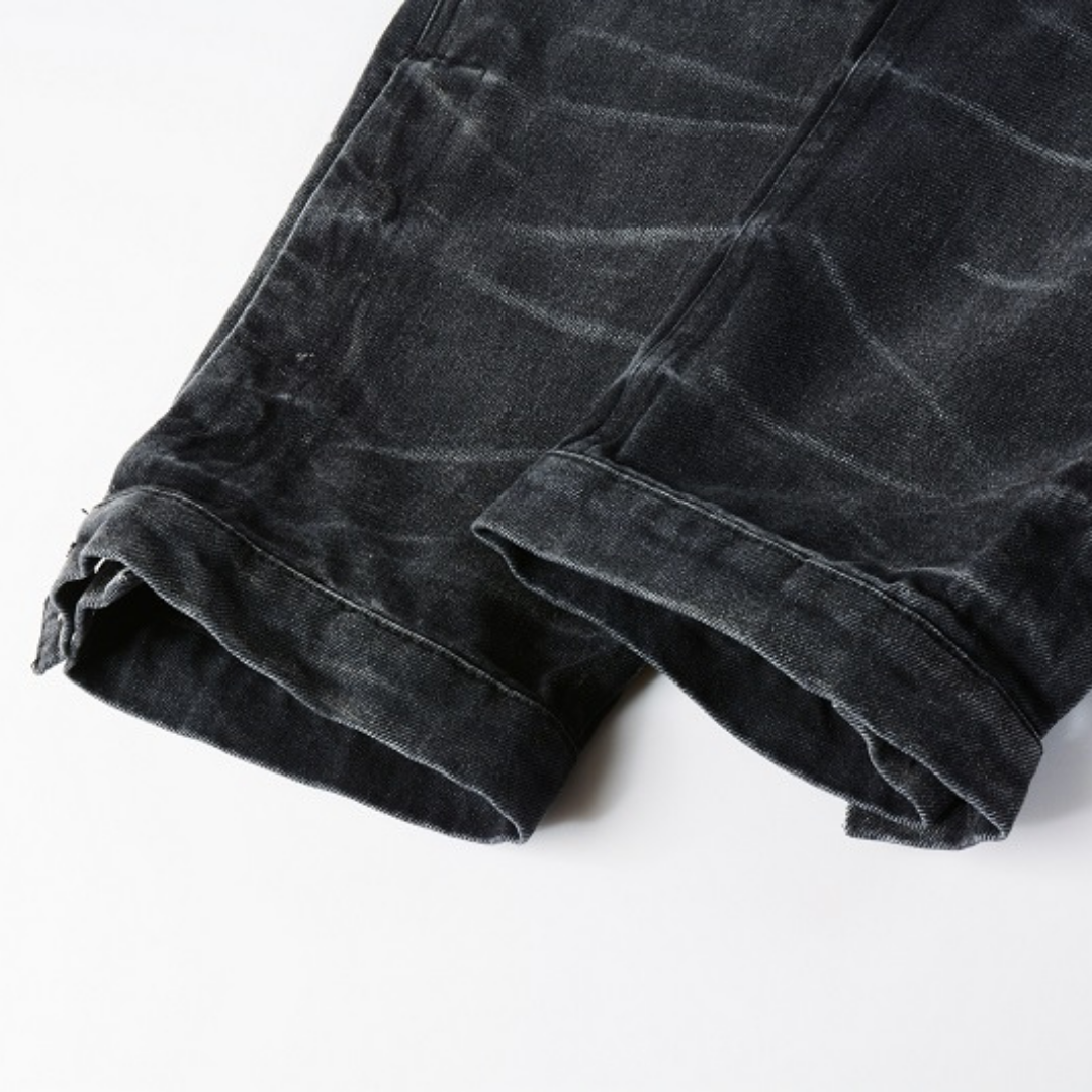 Black Distressed Jeans