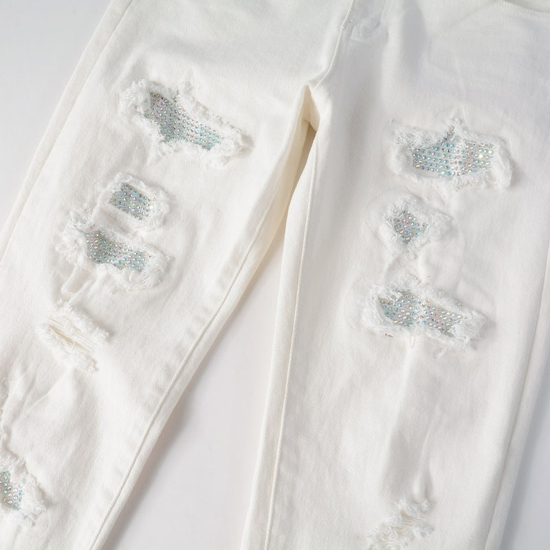 White Ripped Jeans