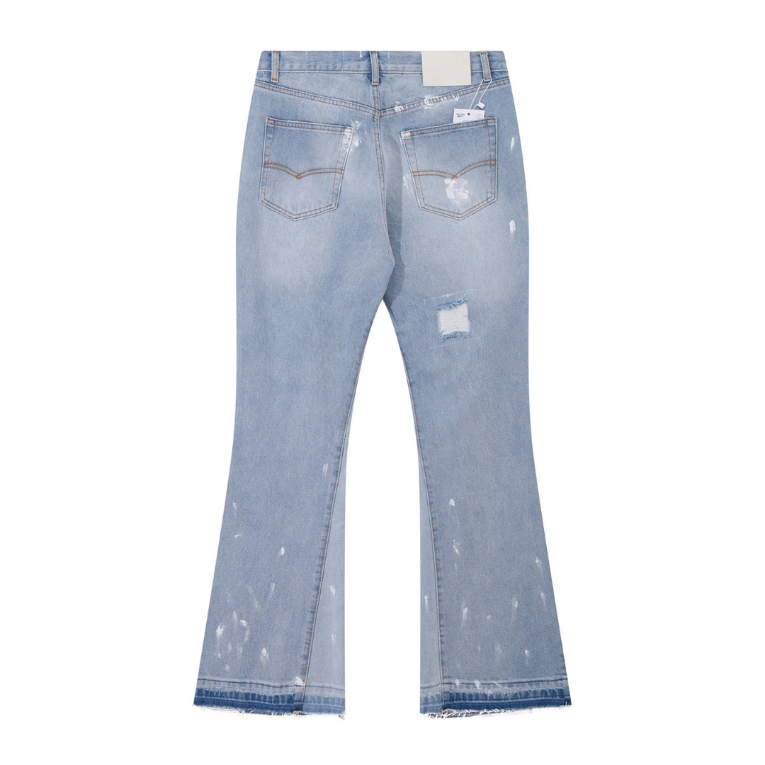 Flared Paint Jeans