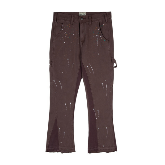 Flared Paint Jeans