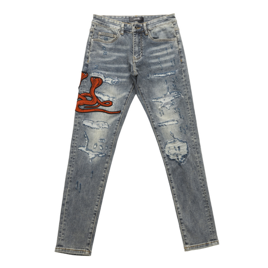 Red Cobra Grey Jeans