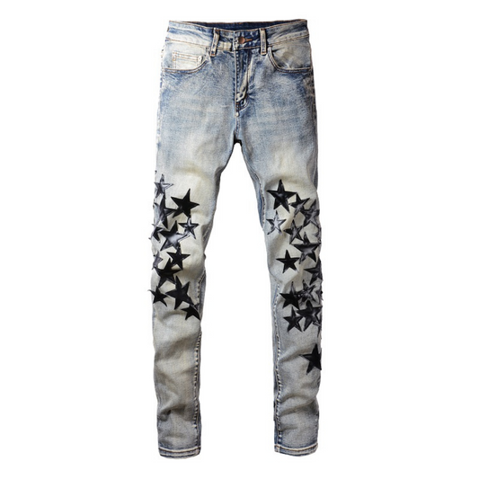 Black Star Patch Jeans