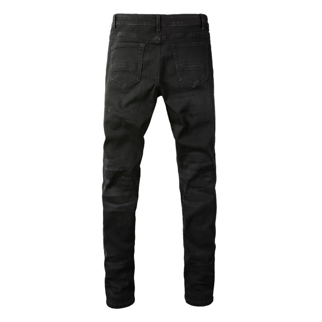 Blue Gradient Black Jeans
