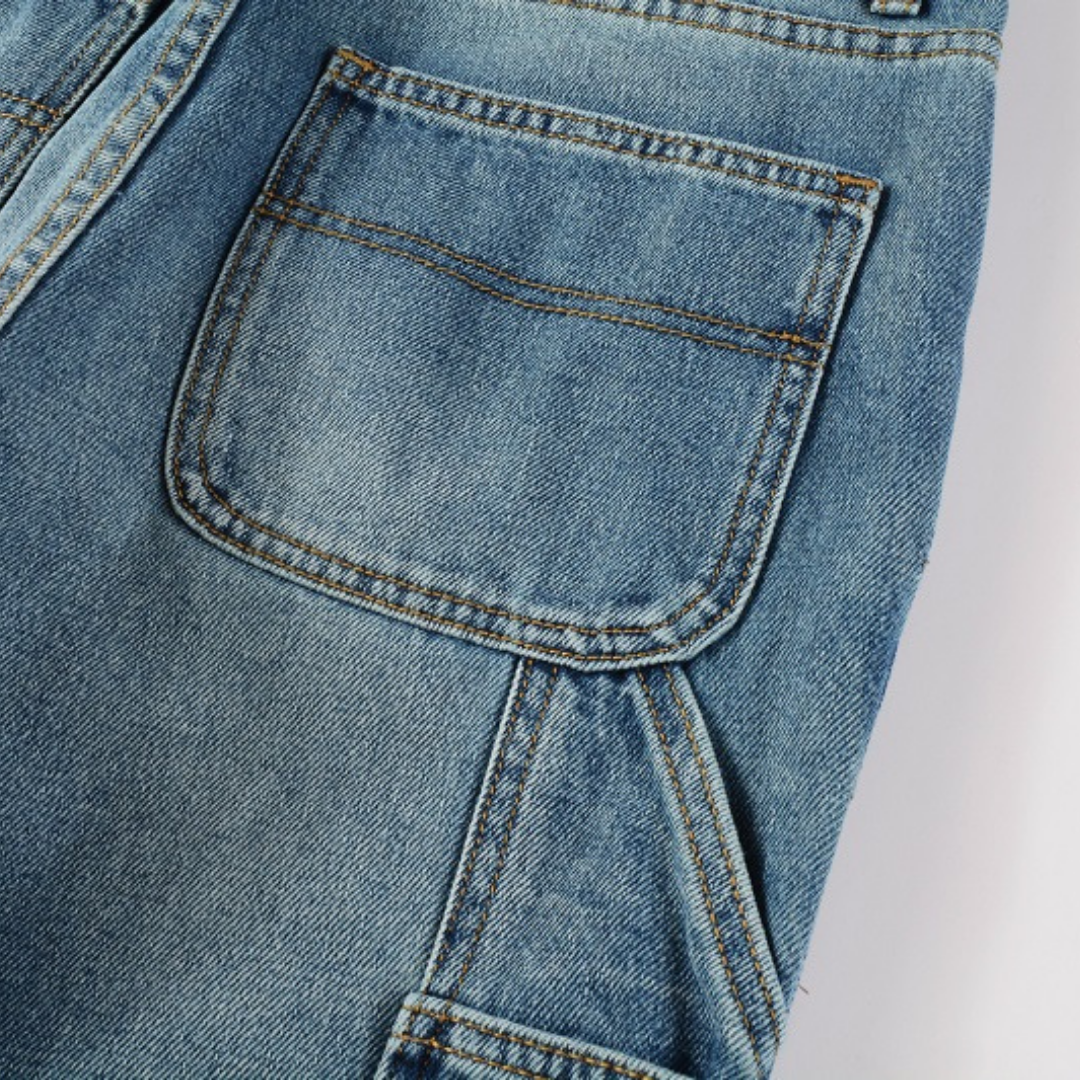 Blue Gradient Flared Jeans