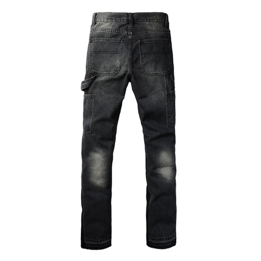 Black Gradient Flared Jeans