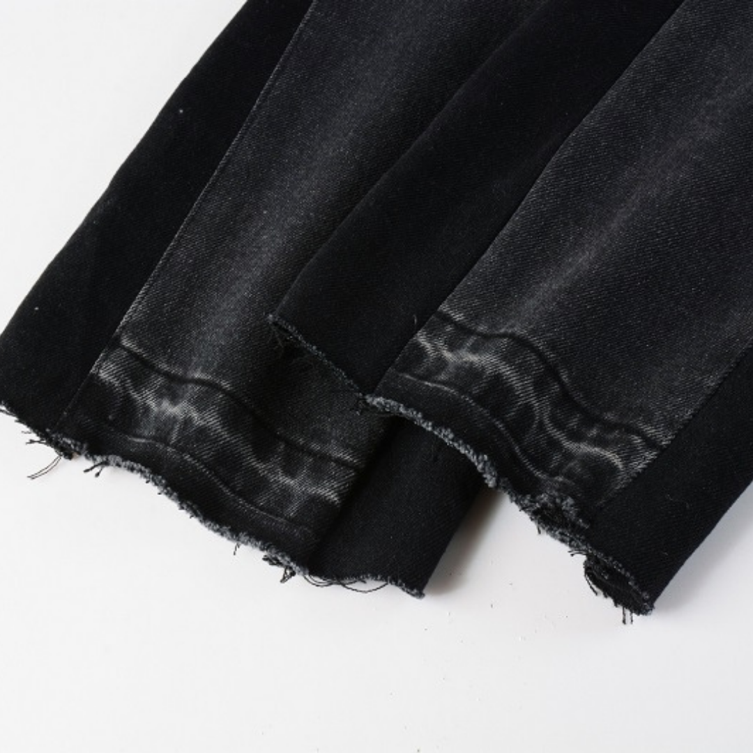 Black Gradient Flared Jeans