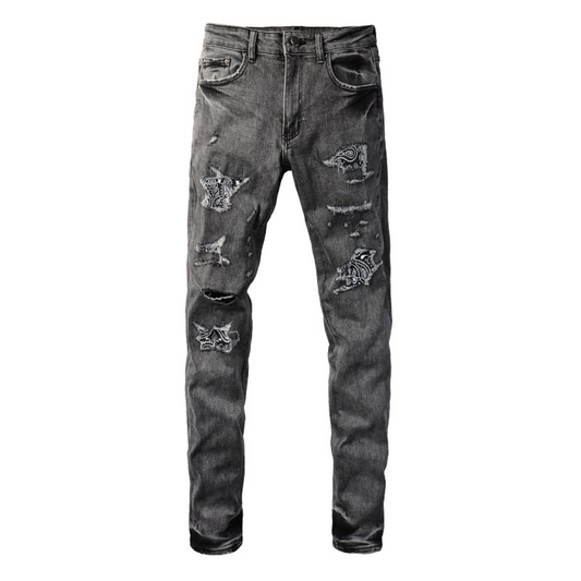 Black Bandana Jeans