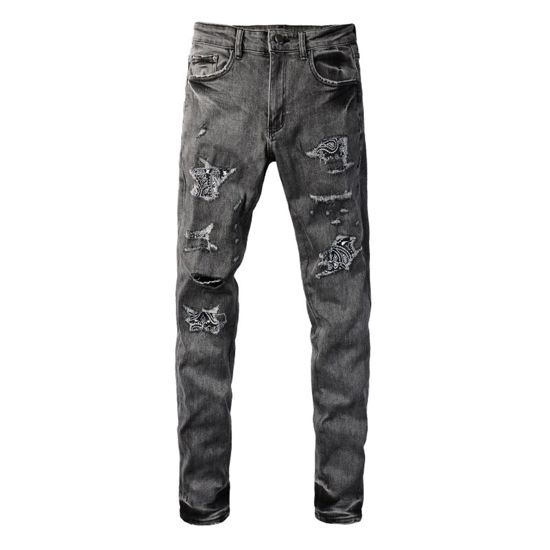 Black Bandana Jeans
