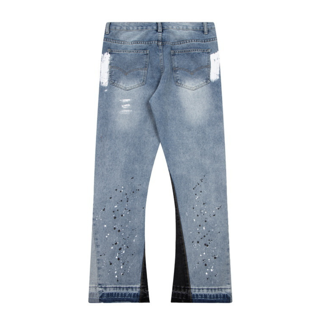 Flared Ripped Jeans
