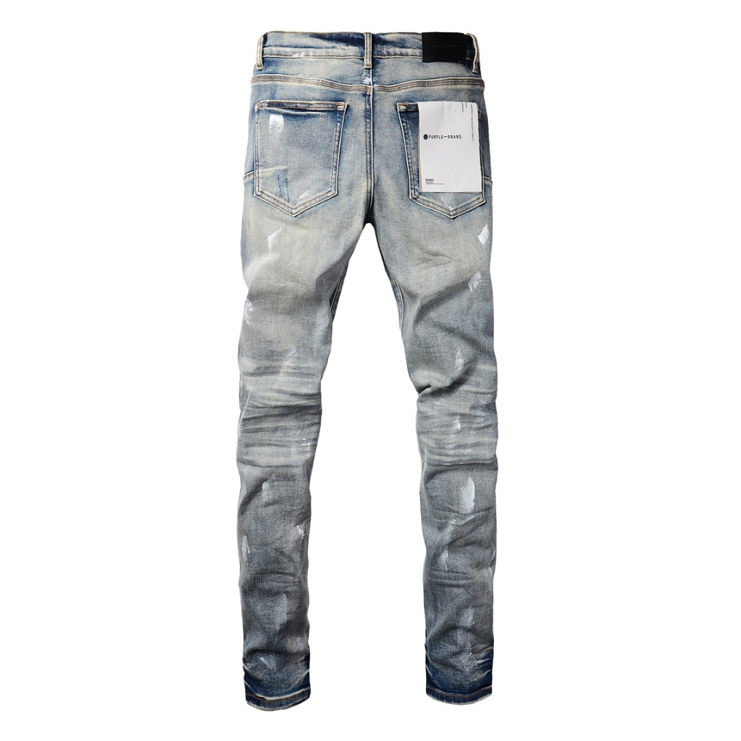 Ripped Paint Jeans