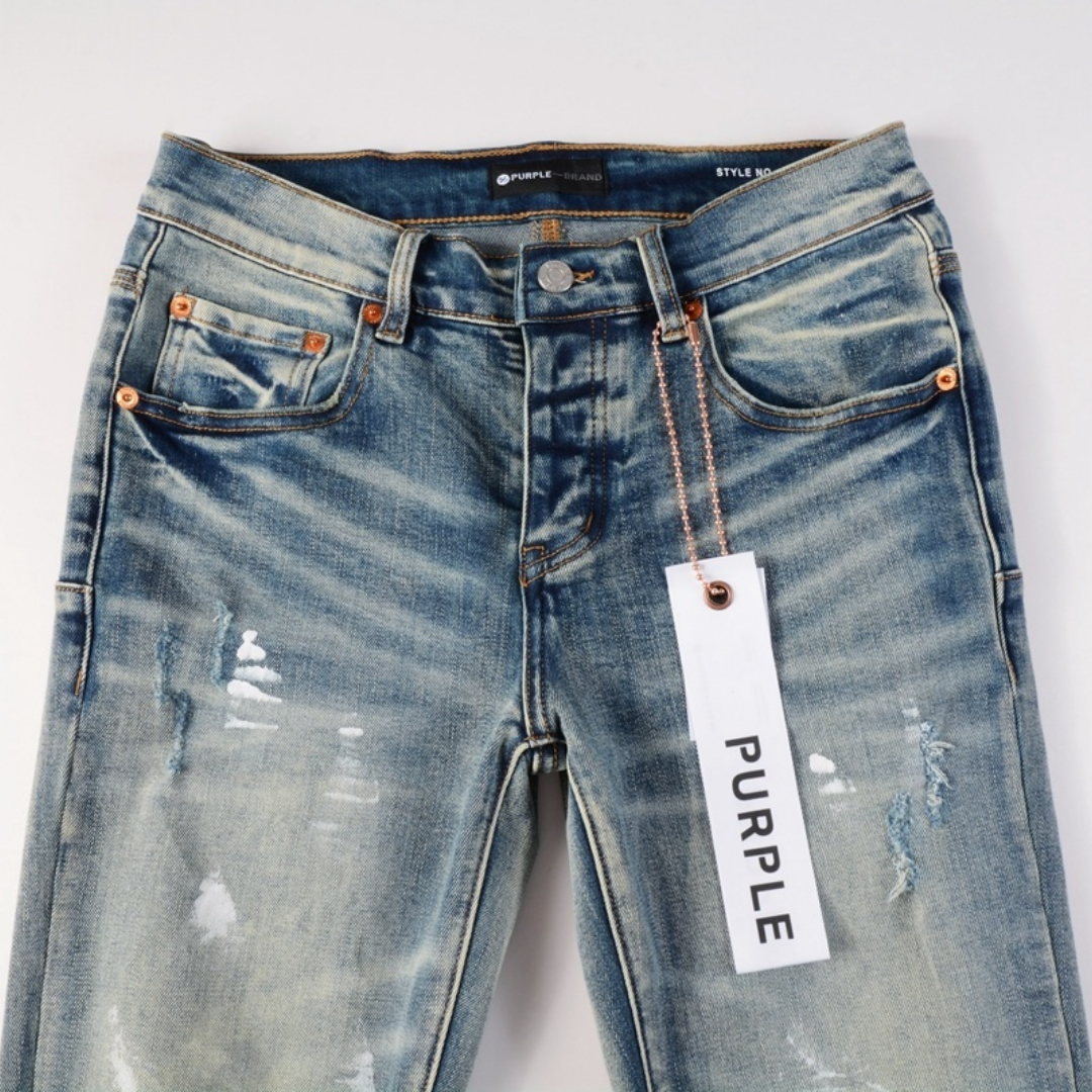 Ripped Paint Jeans
