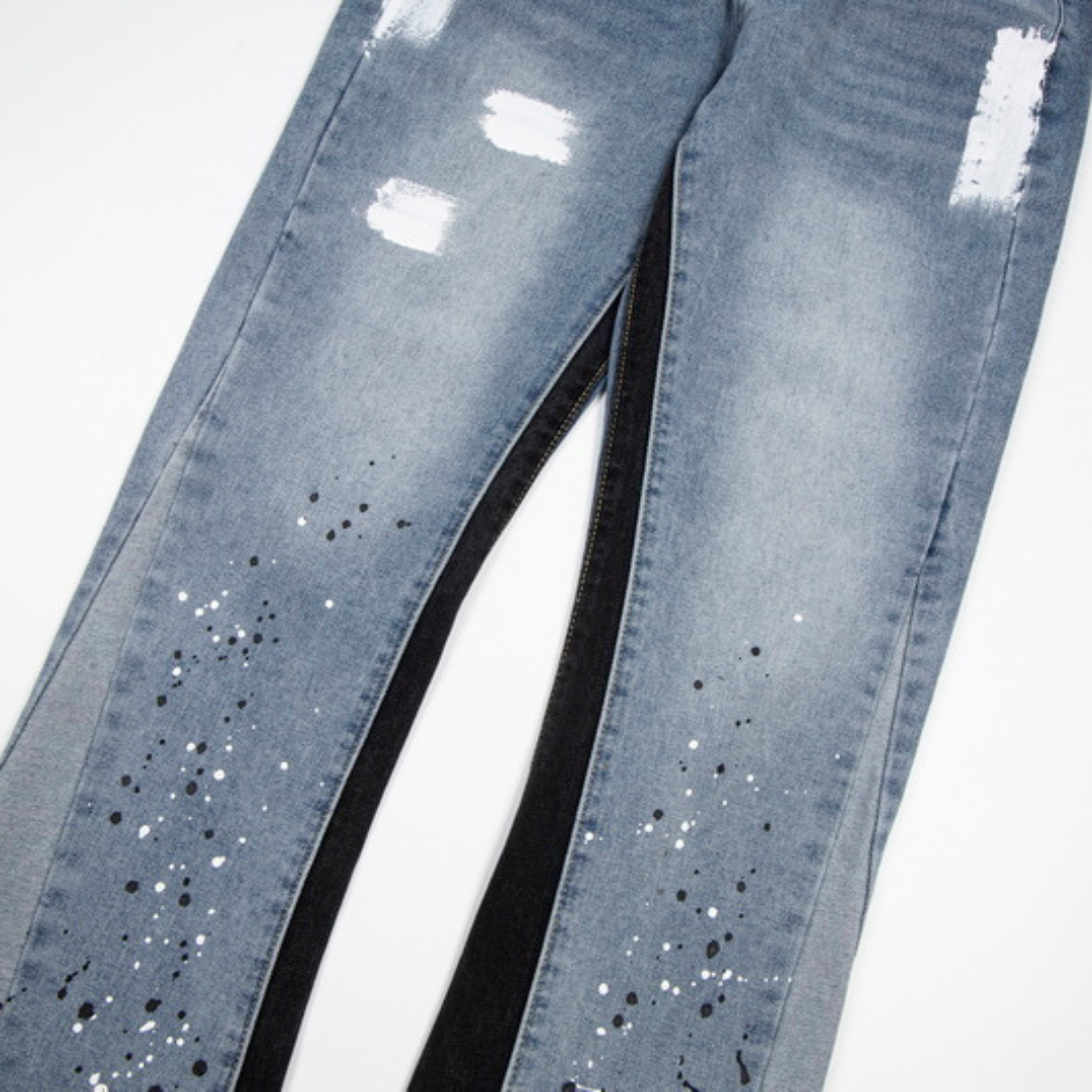Flared Ripped Jeans