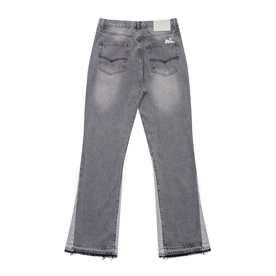 Flare Paint Grey Jeans