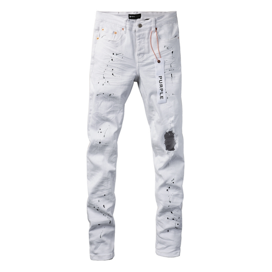 White Paint Jeans