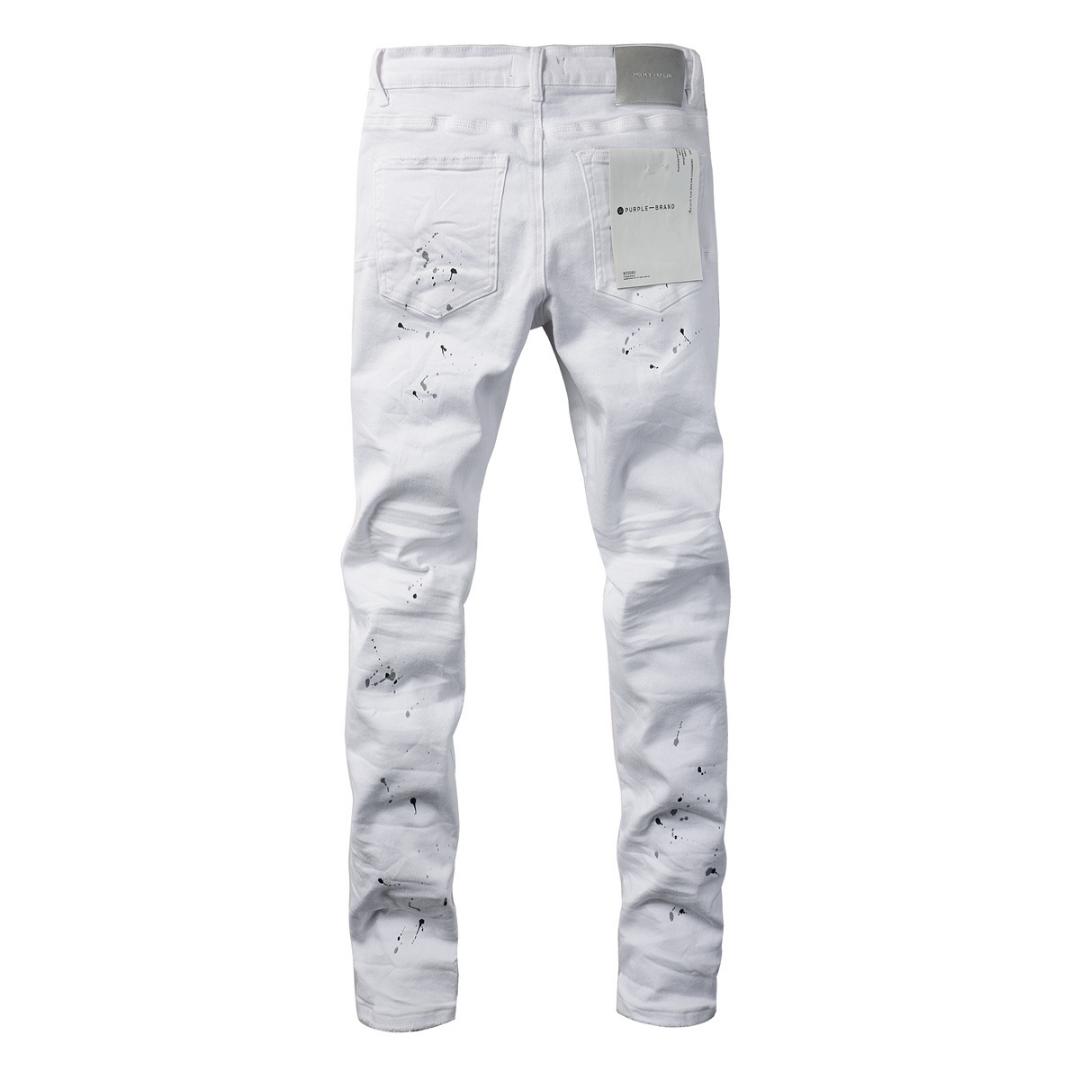 White Paint Jeans