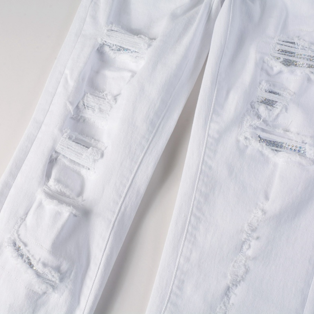 White Ripped Jeans