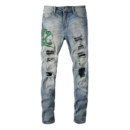 Snake Blue Jeans